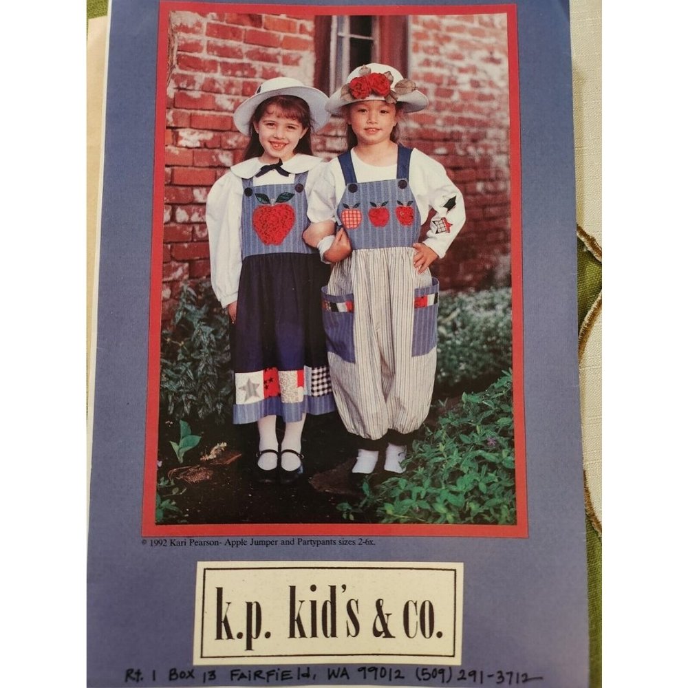 Apple Jumper & Party Pants ~ KP Kids & Co Pattern ~ Child 2-6x